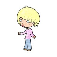 cartoon confused woman N139