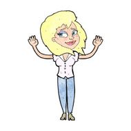 cartoon woman giving up N12