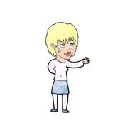 cartoon woman with sticking plaster on face N13