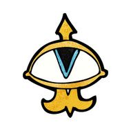 cartoon mystic eye symbol N27