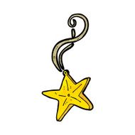 cartoon magic star necklace N13