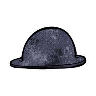 cartoon old bowler hat N3
