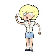 cartoon woman with question N27