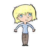 cartoon woman shrugging N74