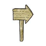 Cartoon Sign Post N86