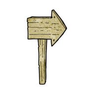 Cartoon Sign Post N87