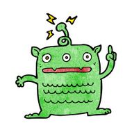 cartoon weird little alien N24