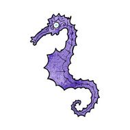 Cartoon Sea Horse N40