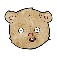 cartoon teddy bear head N15
