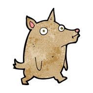 cartoon funny little dog N20