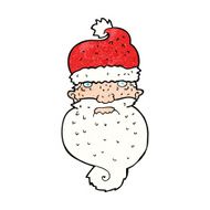 cartoon grim santa face N13