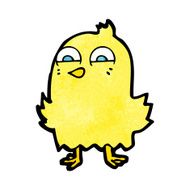 funny cartoon bird N234