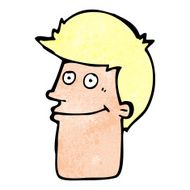 cartoon smiling man N34
