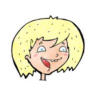 cartoon happy girl N129