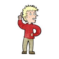 cartoon boy with idea N105