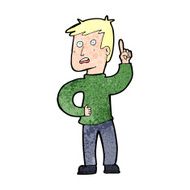 cartoon boy with idea N106