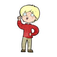 cartoon boy with idea N107