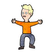 Cartoon Man Panicking N83