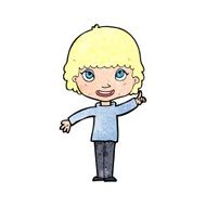 cartoon woman with idea N331