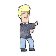 cartoon grumpy man N27