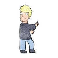 cartoon nervous man N200