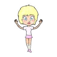 cartoon pretty girl N137