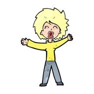Cartoon Woman Shouting N16