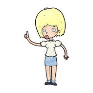 cartoon woman with idea N333