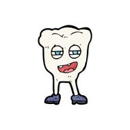 cartoon funny tooth character N4