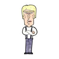 cartoon angry man N135