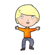 cartoon happy boy N317