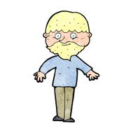 cartoon happy man N612