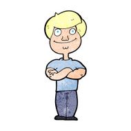 cartoon happy man N614