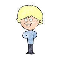 cartoon happy boy N319