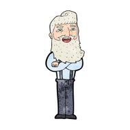 cartoon happy man with beard N54