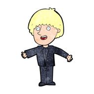 cartoon happy man N616