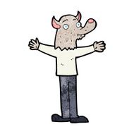 cartoon friendly werewolf N17