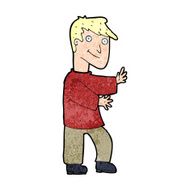 cartoon happy man N617