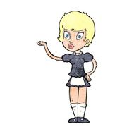 Cartoon Waitress N44