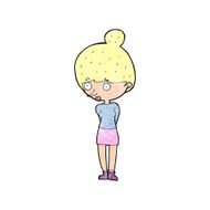 cartoon woman staring N39