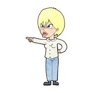 cartoon woman accusing N25