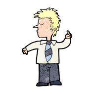 cartoon man making his point N13