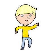 cartoon happy pointing N13