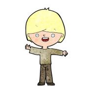 cartoon happy boy N321
