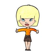 cartoon woman giving thumbs up symbol N85