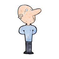 cartoon balding man N25