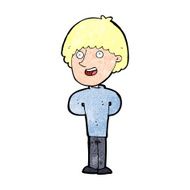 cartoon happy man N618