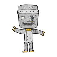 cartoon funny old robot N12