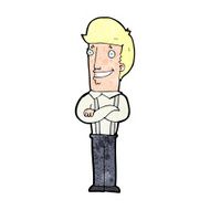 cartoon proud man N38