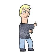 cartoon angry man N138